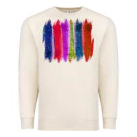 Sandshell Colored Jute Brush Strokes Premium Sweatshirt - Bettercallsaul