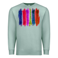 Seafoam Colored Jute Brush Strokes Premium Sweatshirt - Bettercallsaul