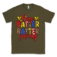 Army Green hey batter batter swing softball Classic Tee - Zillion Design Studio