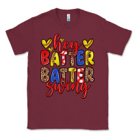 Burgundy hey batter batter swing softball Classic Tee - Zillion Design Studio