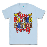 Dusty Blue hey batter batter swing softball Classic Tee - Zillion Design Studio