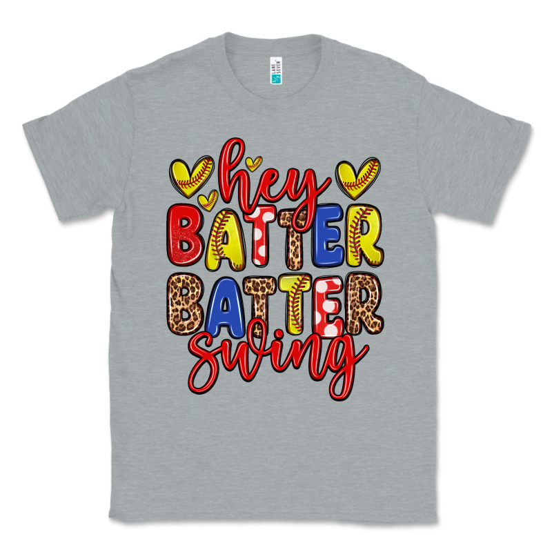 Hey Batter Batter Swing Softball Classic Tee by Zillion Design Studio | Teevron