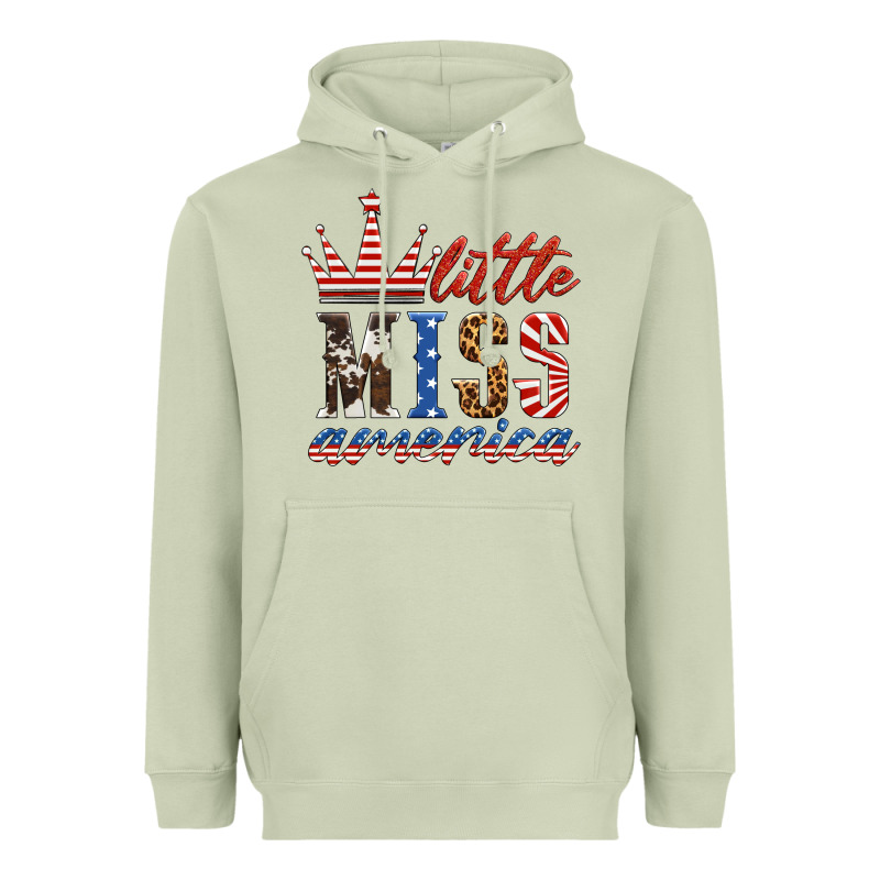 Little Miss America Heavyweight Hoodie by HRA Design Shop | Teevron