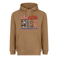 Toasted Coconut little miss america Heavyweight Hoodie - HRA Design Shop