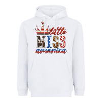 White little miss america Heavyweight Hoodie - HRA Design Shop