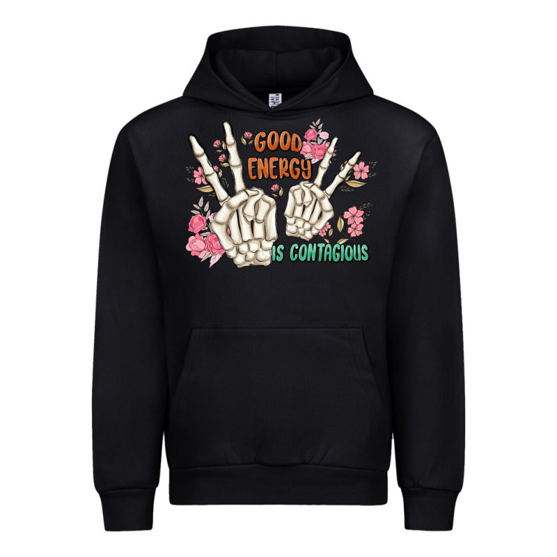 Good Energy Is Contagious Urban Hoodie by MaliasSmallBusiness | Teevron