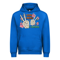 Cobalt good energy is contagious Urban Hoodie - MaliasSmallBusiness