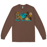 Chestnut peace love horses tbw Long Sleeve Tee - texasbilliewilder