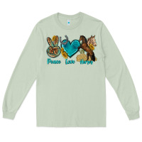 Matcha peace love horses tbw Long Sleeve Tee - texasbilliewilder