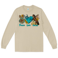 Mushroom peace love horses tbw Long Sleeve Tee - texasbilliewilder