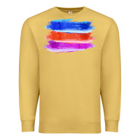 Antique Gold Blue Orange Purple Colored Triple Brush Strokes Premium Sweatshirt - Bettercallsaul