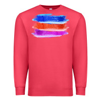 Cardinal Blue Orange Purple Colored Triple Brush Strokes Premium Sweatshirt - Bettercallsaul