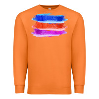 Carrot Blue Orange Purple Colored Triple Brush Strokes Premium Sweatshirt - Bettercallsaul
