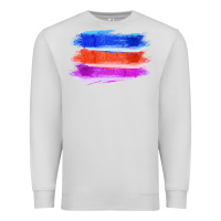 Dove Grey Blue Orange Purple Colored Triple Brush Strokes Premium Sweatshirt - Bettercallsaul