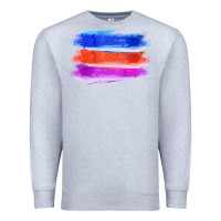Heather Grey Blue Orange Purple Colored Triple Brush Strokes Premium Sweatshirt - Bettercallsaul