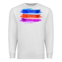 Oatmeal Heather Blue Orange Purple Colored Triple Brush Strokes Premium Sweatshirt - Bettercallsaul