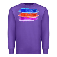 Purple Blue Orange Purple Colored Triple Brush Strokes Premium Sweatshirt - Bettercallsaul