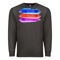 Smoke Blue Orange Purple Colored Triple Brush Strokes Premium Sweatshirt - Bettercallsaul