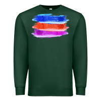 Sports Green Blue Orange Purple Colored Triple Brush Strokes Premium Sweatshirt - Bettercallsaul