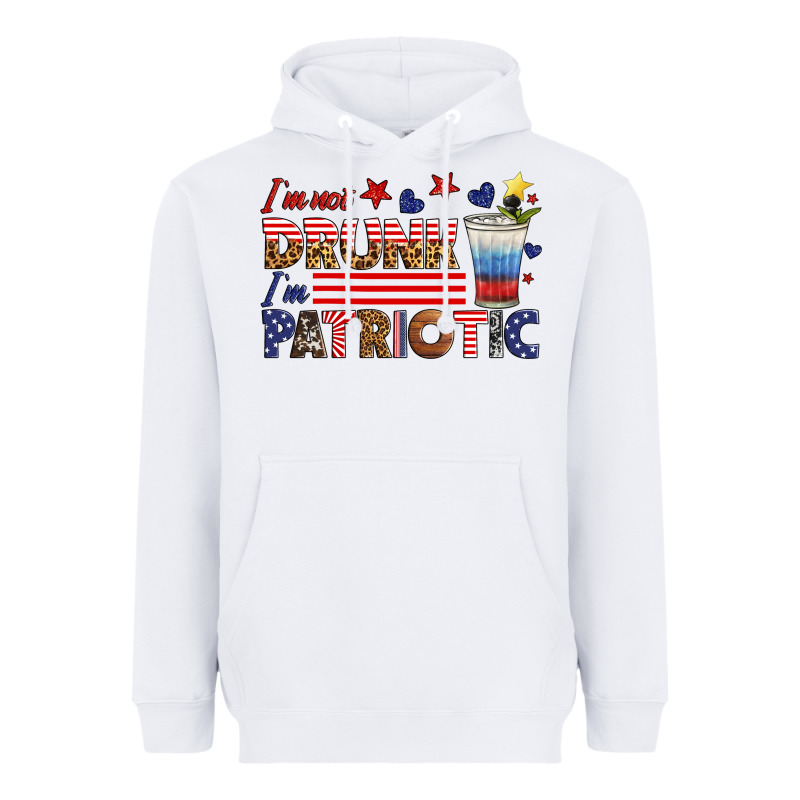 I'm Not Drunk I'm Patriotic Heavyweight Hoodie by HRA Design Shop | Teevron