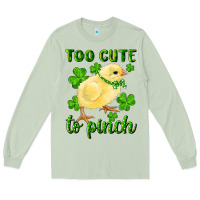 Matcha Too Cute To Pinch Chick Long Sleeve Tee - RanaPortraitStore