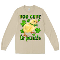 Mushroom Too Cute To Pinch Chick Long Sleeve Tee - RanaPortraitStore