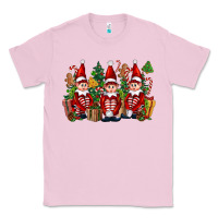 Bubblegum Pink Christmas Elfs Classic Tee - FaDigitalArtStudio