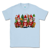 Dusty Blue Christmas Elfs Classic Tee - FaDigitalArtStudio