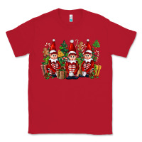 Red Christmas Elfs Classic Tee - FaDigitalArtStudio