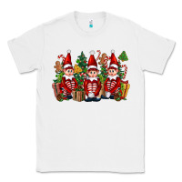 White Christmas Elfs Classic Tee - FaDigitalArtStudio