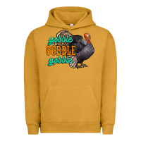Pigment Peanut Butter Thanksgiving turkey gobble gobble Urban Hoodie - NancyCooperArtShop