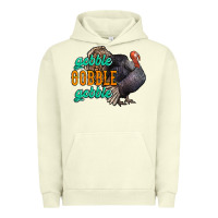 Pigment Pistachio Thanksgiving turkey gobble gobble Urban Hoodie - NancyCooperArtShop