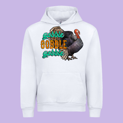 Thanksgiving Turkey Gobble Gobble Urban Hoodie Designed By Nancycooperartshop