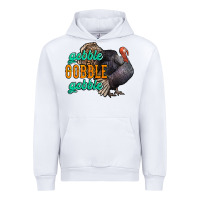 White Thanksgiving turkey gobble gobble Urban Hoodie - NancyCooperArtShop
