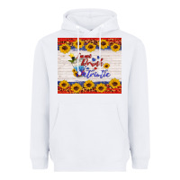 White i'm not drunk i'm patriotic Heavyweight Hoodie - HRA Design Shop