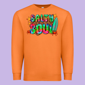 Salty Soul Premium Sweatshirt Designed By Adodesignshop