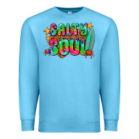 Ocean Blue salty soul Premium Sweatshirt - AdoDesignShop