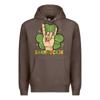 Coffee st. patrick's day shamrockin' Premium Hoodie - MaliasSmallBusiness