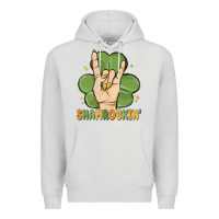 Dove Grey st. patrick's day shamrockin' Premium Hoodie - MaliasSmallBusiness