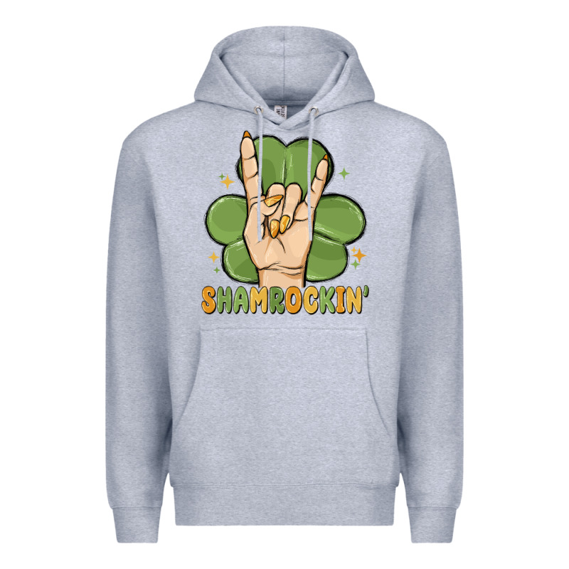St. Patrick's Day Shamrockin' Premium Hoodie by MaliasSmallBusiness | Teevron