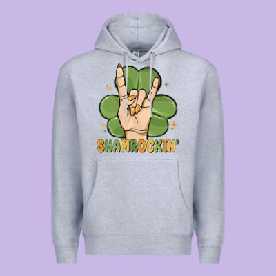 St. Patrick's Day Shamrockin' Premium Hoodie Designed By Maliassmallbusiness