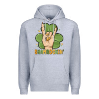 Heather Grey st. patrick's day shamrockin' Premium Hoodie - MaliasSmallBusiness