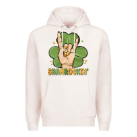 Pale Pink st. patrick's day shamrockin' Premium Hoodie - MaliasSmallBusiness
