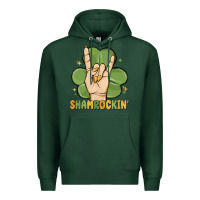 Sports Green st. patrick's day shamrockin' Premium Hoodie - MaliasSmallBusiness