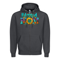 Smoke blessed mom sunflower Zipper Hoodie - Zillion Design Studio
