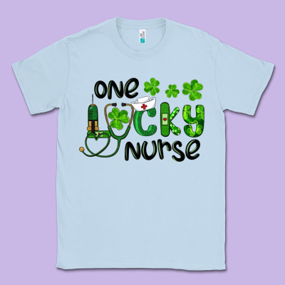 St. Patrick's Day One Lucky Nurse Classic Tee Designed By Ranaportraitstore