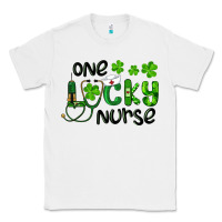 White st. patrick's day one lucky nurse Classic Tee - RanaPortraitStore
