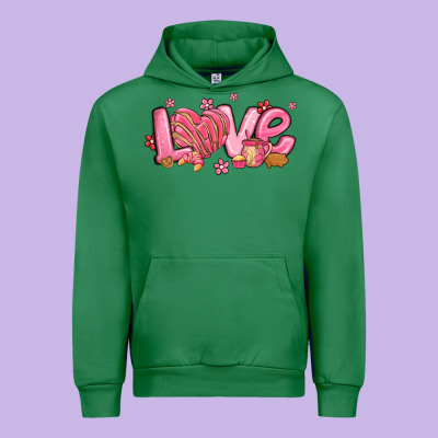 Love Mexican Conchas Valentines Day Urban Hoodie Designed By Maliassmallbusiness