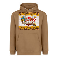 Toasted Coconut god bless america Heavyweight Hoodie - HRA Design Shop