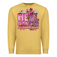 Antique Gold heal cancer for nothing is impossible with god luk Premium Sweatshirt - Artiststas
